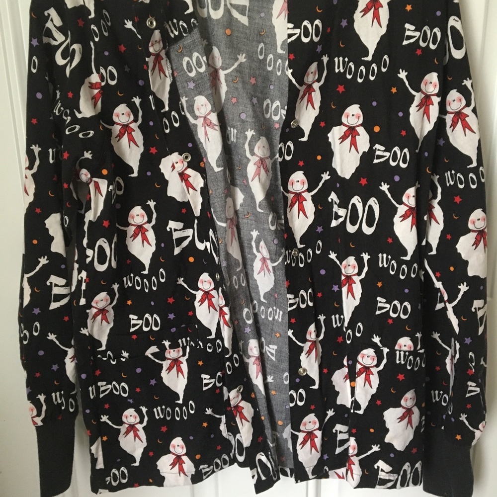 2 holiday scrub jackets